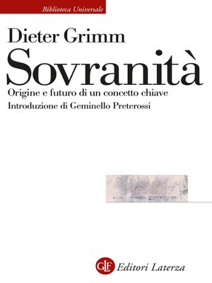 cover image of Sovranità